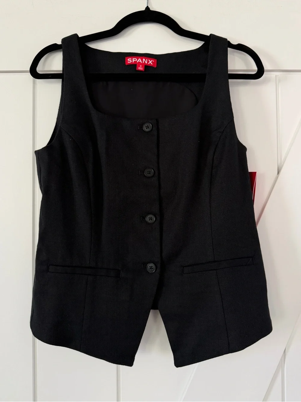 SPANX EasyBreezy Cotton Linen Button-Down Vest